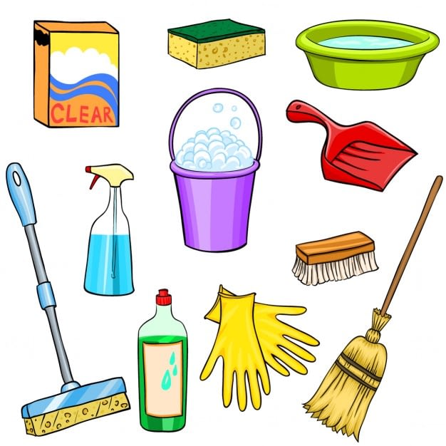 أدوات النظافة الأساسية في المنزل 